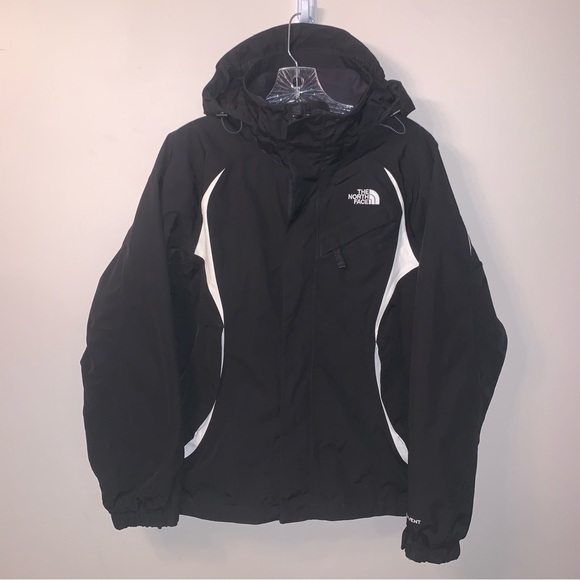The North Face Black White Shell Jacket Hooded S - Picture 1 of 14